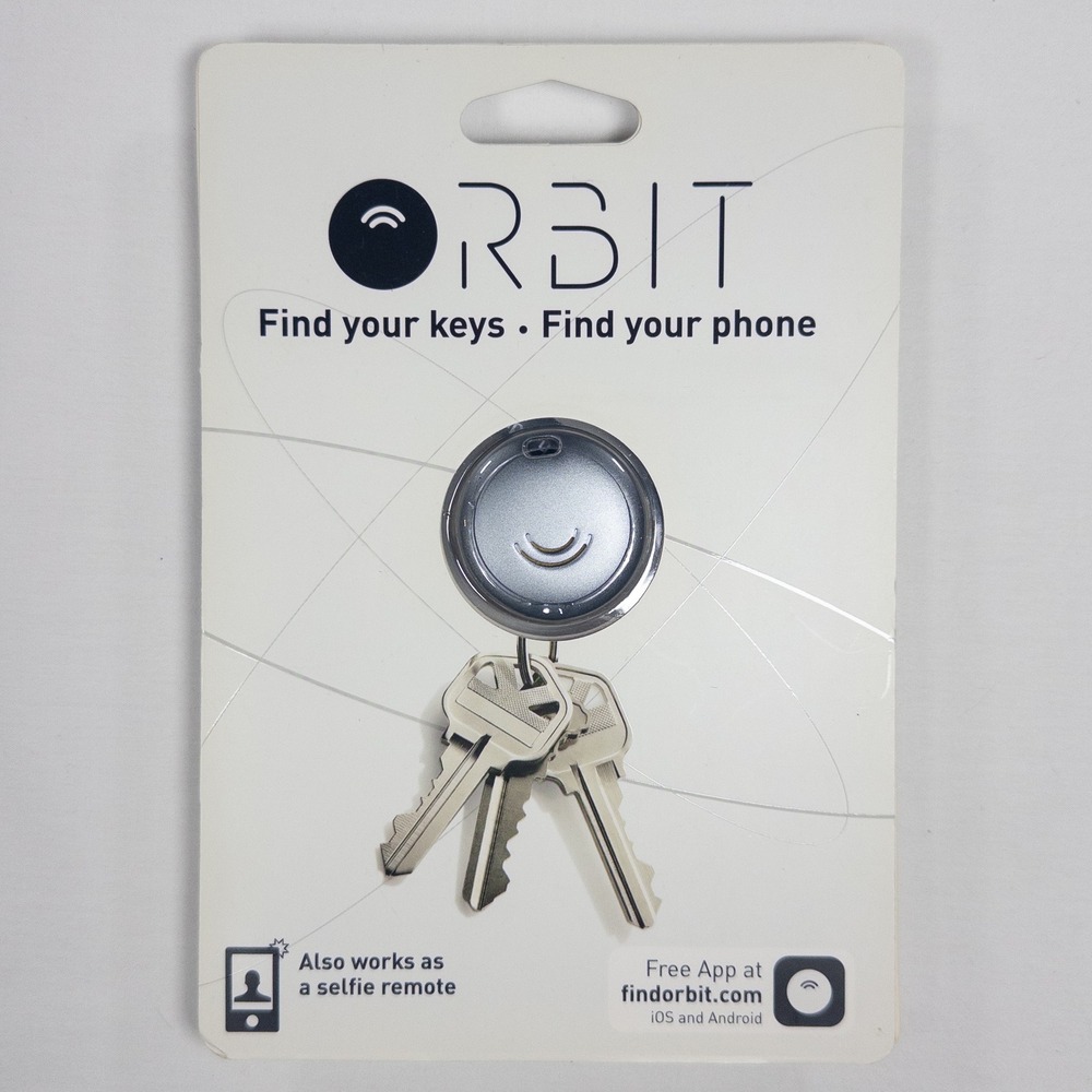 Orbit Bluetooth Key Finder HButler Phone Tracker Selfie Remote ORB429 Gray NIP